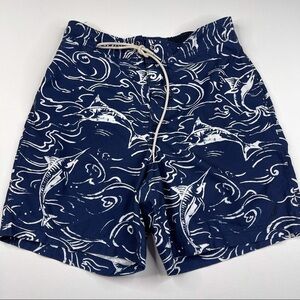 Nautica Shorts Swim Trunks Fishing Sailing Beach Ocean Pool Resort Vacation Navy